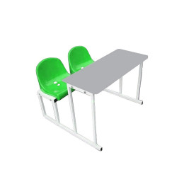 Стол для судьи на 2 места (пластиковое сидение и стол)