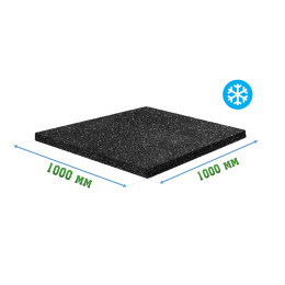 Резиновое покрытие 1000x1000x10мм для холодных помещений - Ice